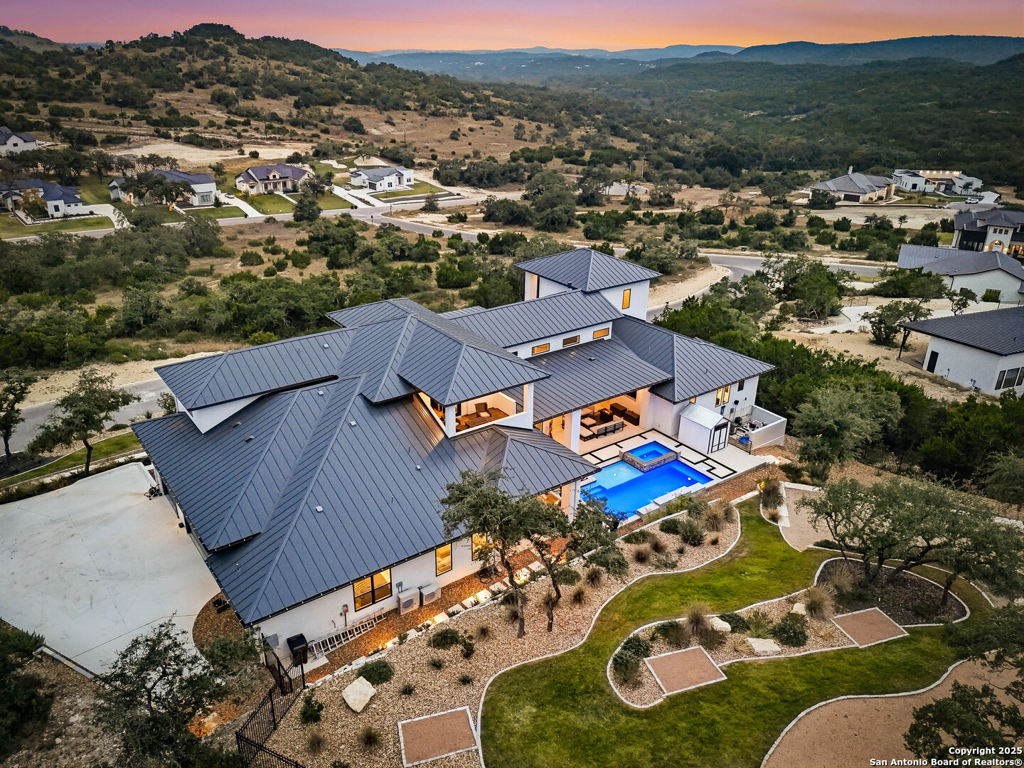 23315 Ebner Ridge San Antonio, TX 78255 - Photo 5 of 103 an aerial view of residential houses with outdoor space
