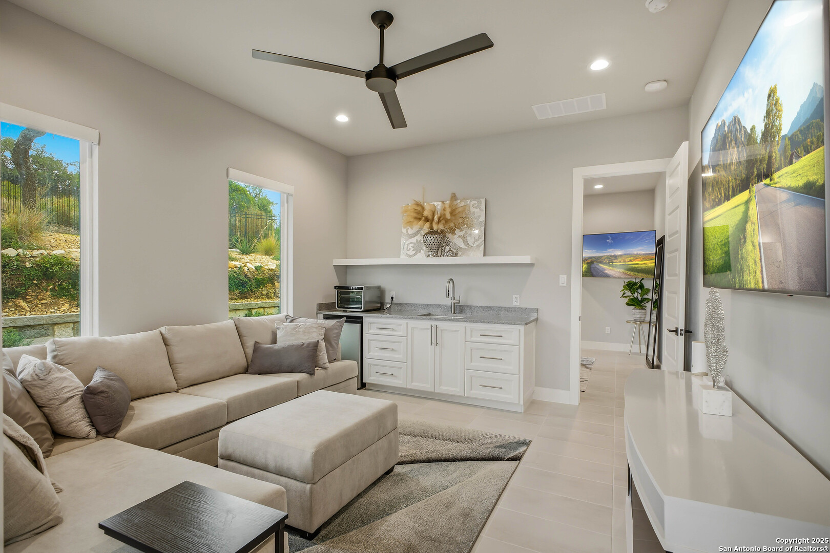23315 Ebner Ridge San Antonio, TX 78255 - Photo 70 of 103 a living room with furniture and a large window