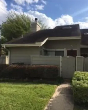 a backyard of a house
