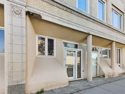 a view of a building with entrance