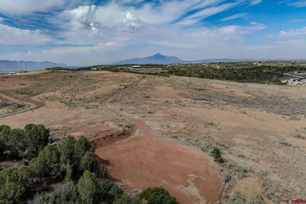 a view of a lake with a mountain and trees