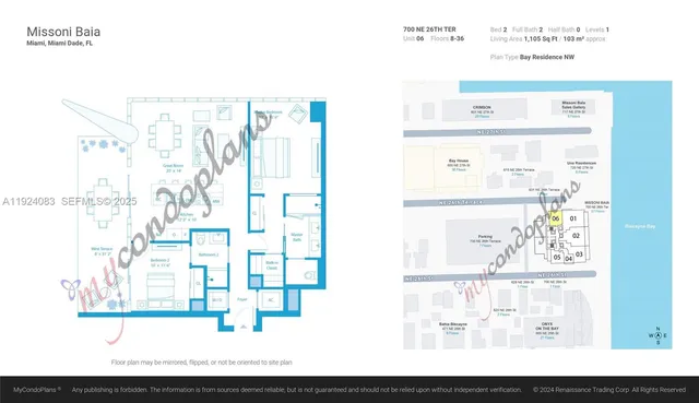 $8,500 | 700 Northeast 26th Terrace, Unit 1406, Miami, FL 33137