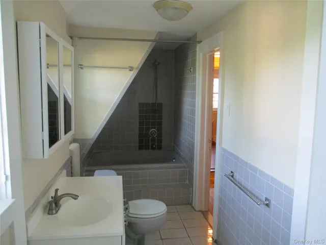a bathroom with a sink and toilet