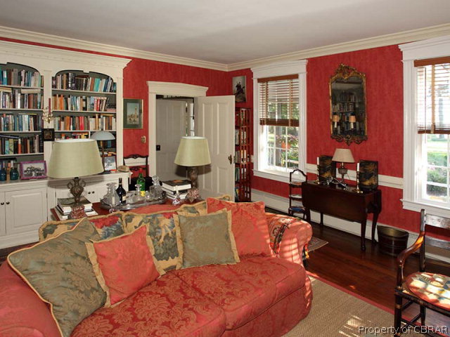 823 Williams Wharf Road Mathews, VA 23109 - Photo 13 of 41 TO THE RIGHT OF THE HALL THE ELEGANT DRAWING ROOM IS LOCATED WITH 6 WINDOWS GIVING WONDERFUL LIGHT AND VIEWS TO WATER AND PARKLIKE GROUNDS.