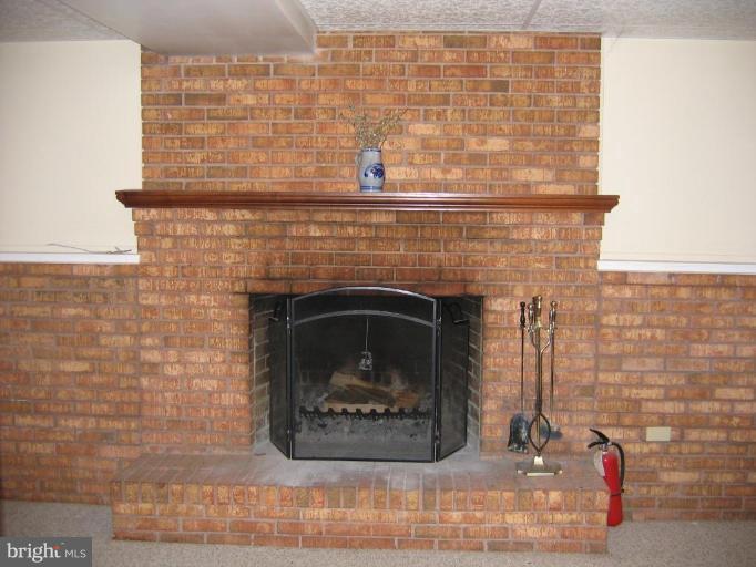 913 Emory Church Road Upperco, MD 21155 - Photo 13 of 30 All Brick Wood Burning Fireplace w/ Hearth&Mantel