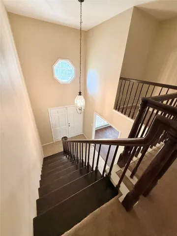 a view of a staircase