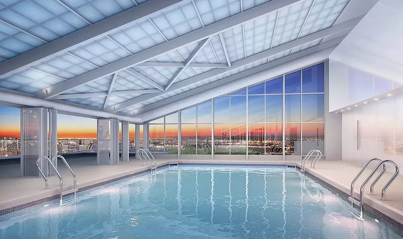 322 West 57th Street, Unit 25H Manhattan, NY 10019 - Photo 5 of 9 a view of a room with gym equipment