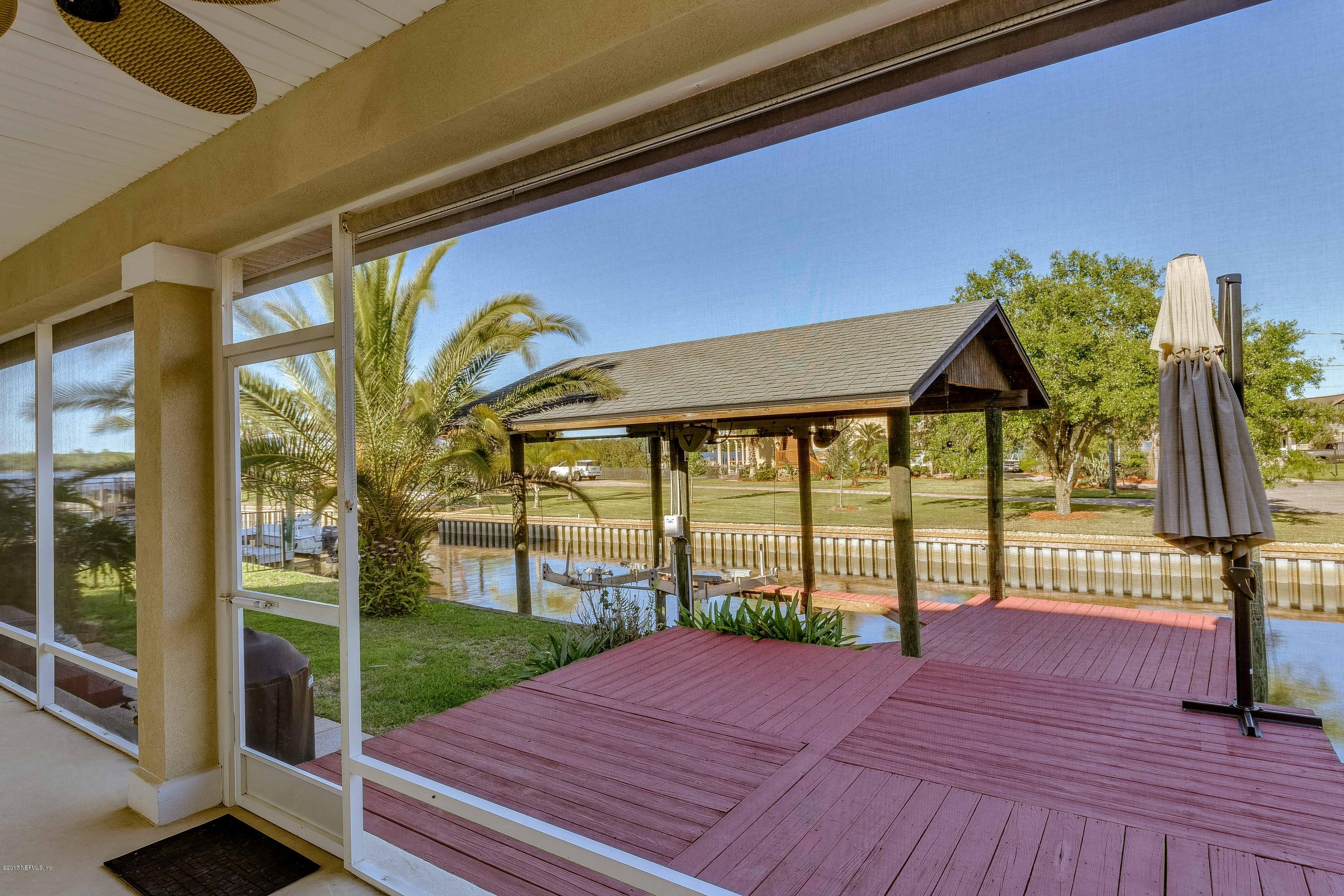 2116 Romeo Point Lane Fleming Island, FL 32003 - Photo 22 of 30 Rear Patio - Deck - Boathouse - Water