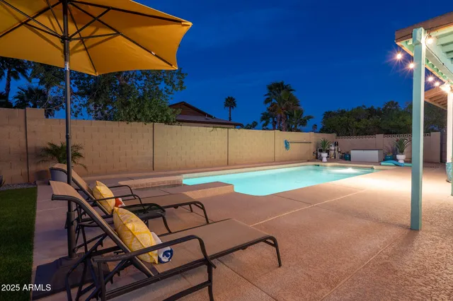 a view of an outdoor space with seating