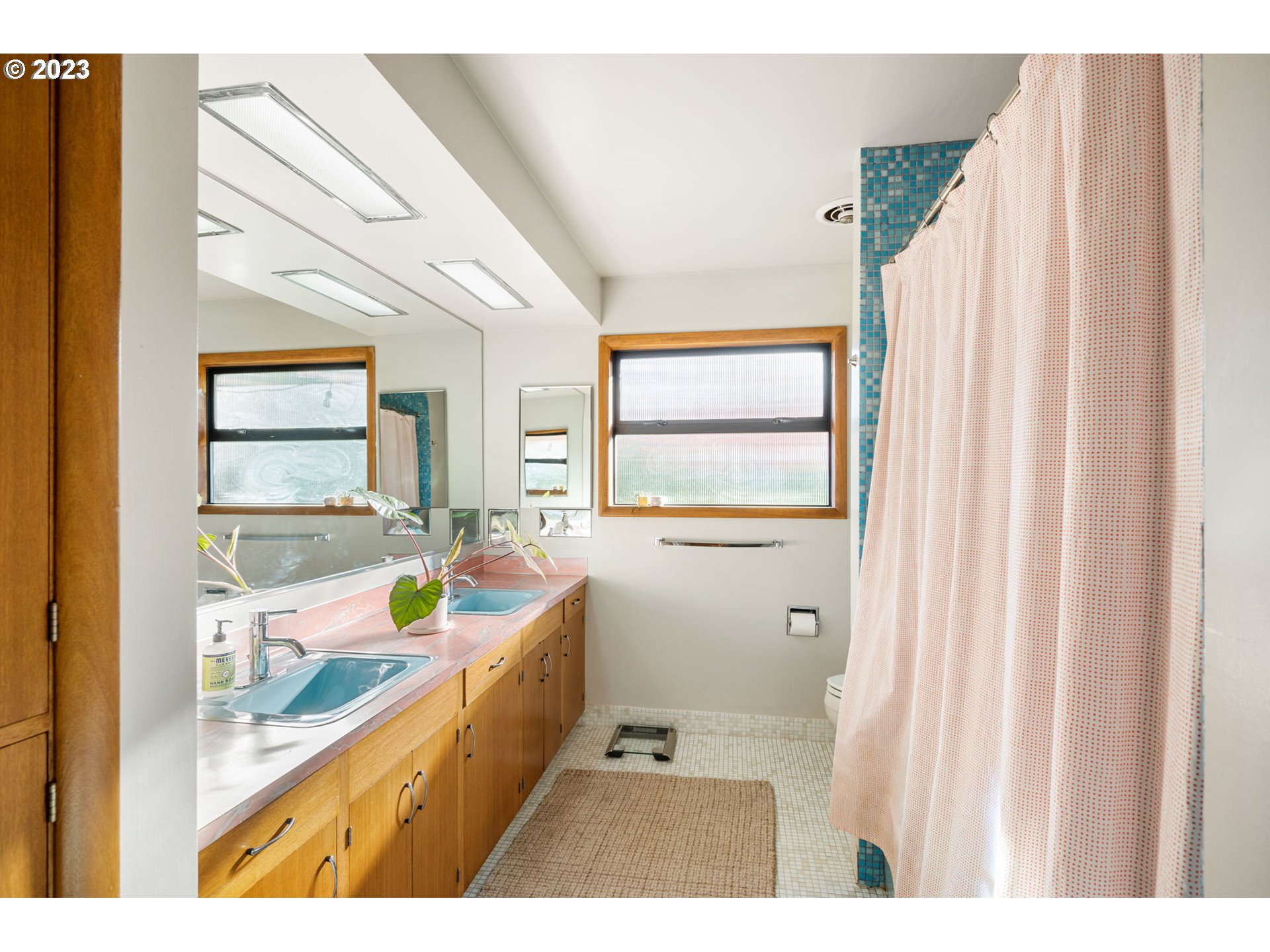 4020 Northeast Rosa Parks Way Portland, OR 97211 - Photo 26 of 48 a bathroom with a sink a mirror and a bathtub