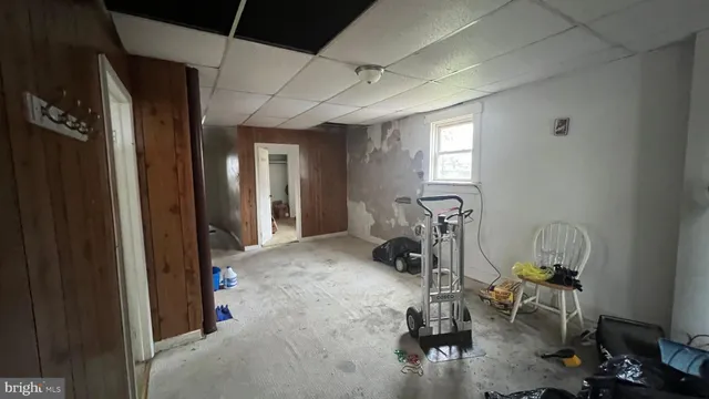 a room with gym equipment