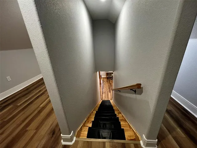 a bathroom with a tub