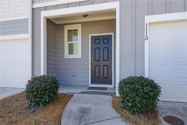 a view of a door of the house