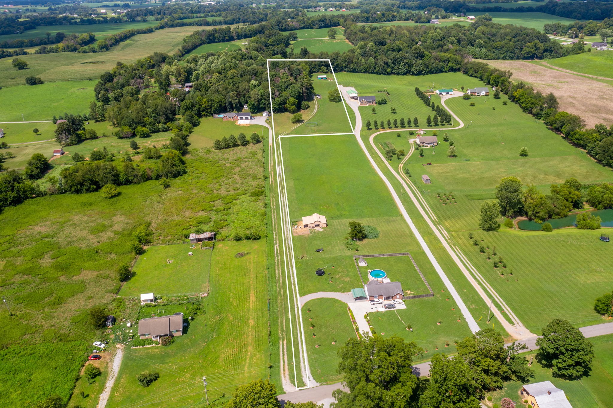 4985 Minnis Road Springfield, TN 37172 - Photo 25 of 58 an aerial view of a residential houses with outdoor space and street view