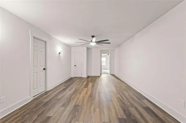 wooden floor in an empty room
