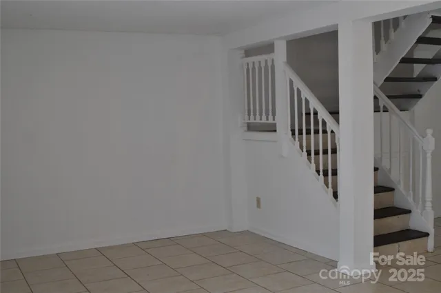 a view of an entryway with staircase