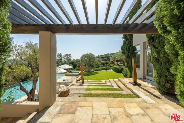 a view of swimming pool with patio