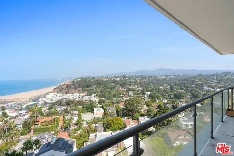 a view of city and mountain