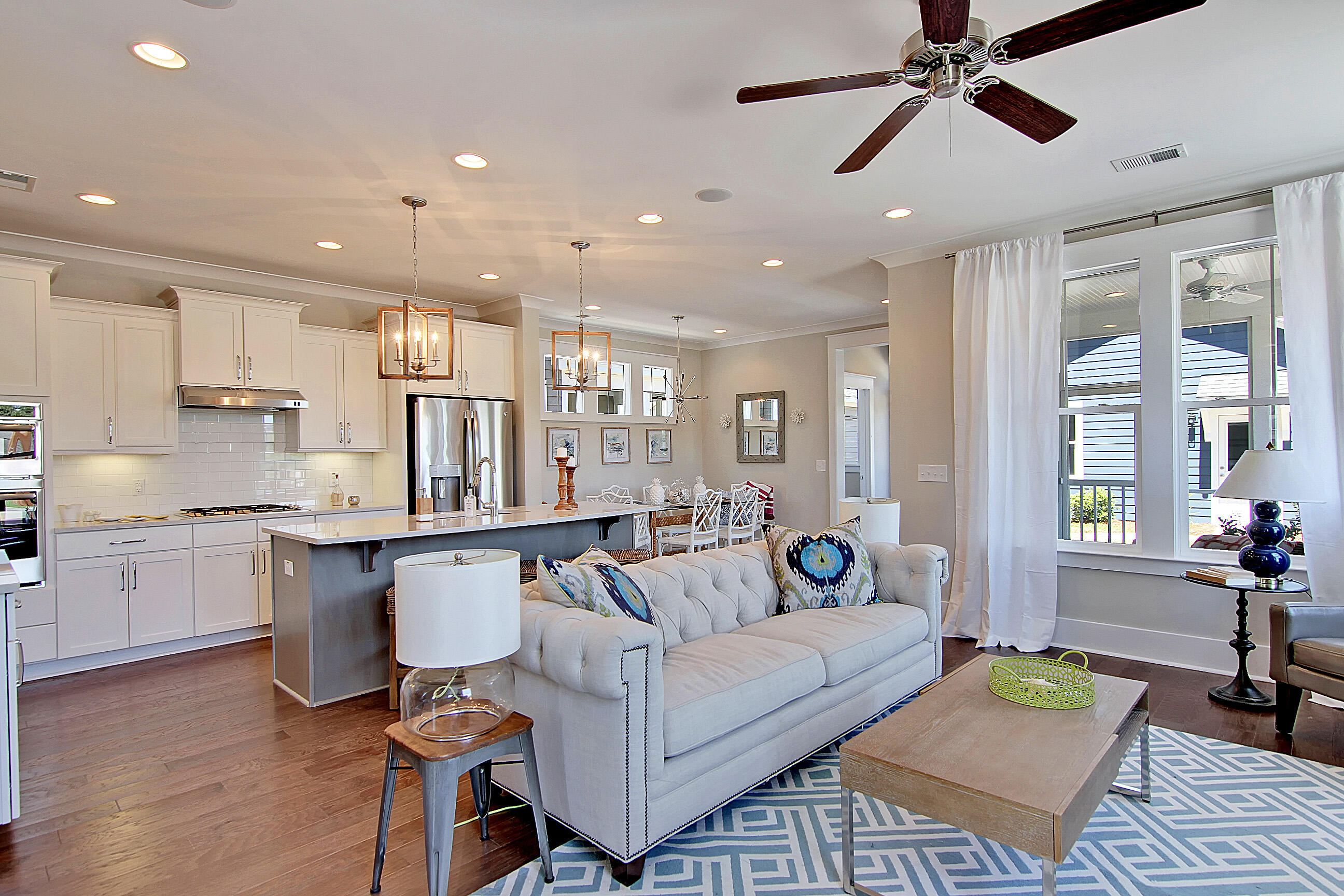 889 Carnes Crossing Summerville, SC 29486 - Photo 9 of 16 Hayward_Model_Living and Kitchen