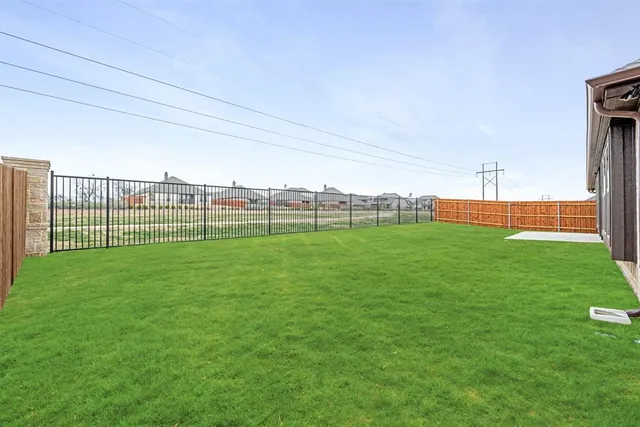 a view of a green field