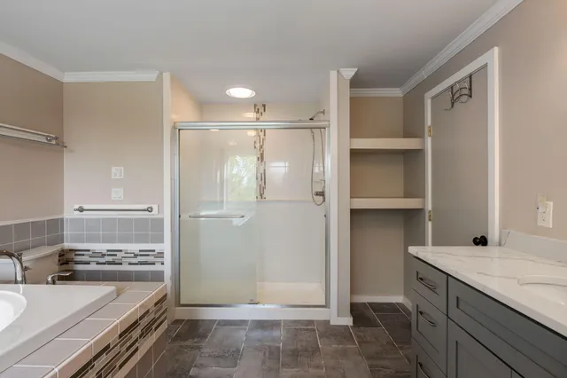 a very nice looking room with a large window