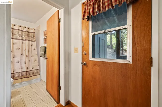 a view of front door