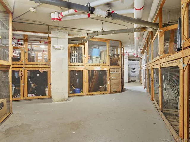 a view of a storage room