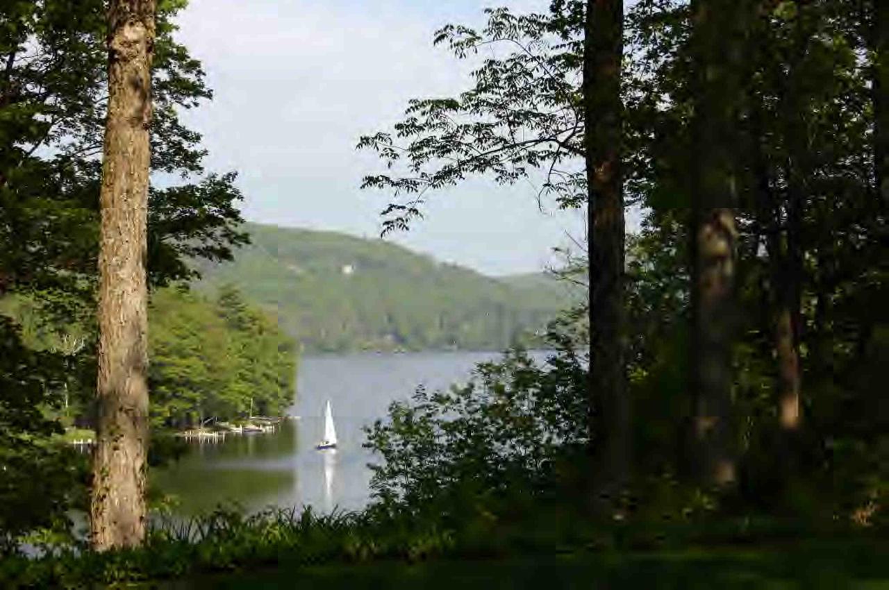 48 Tyringham Road Monterey, MA 01245 - Photo 2 of 8 a view of a lake in a forest