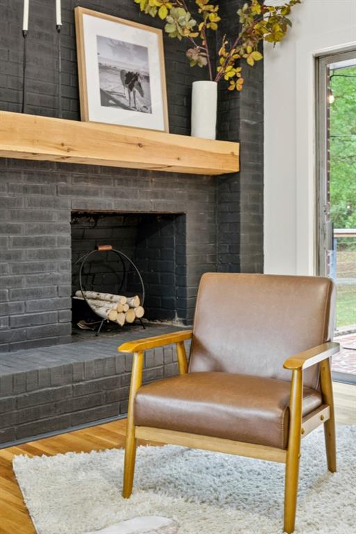 334 Luther Bailey Road Senoia, GA 30276 - Photo 39 of 67 a view of backyard with a fireplace and potted plants