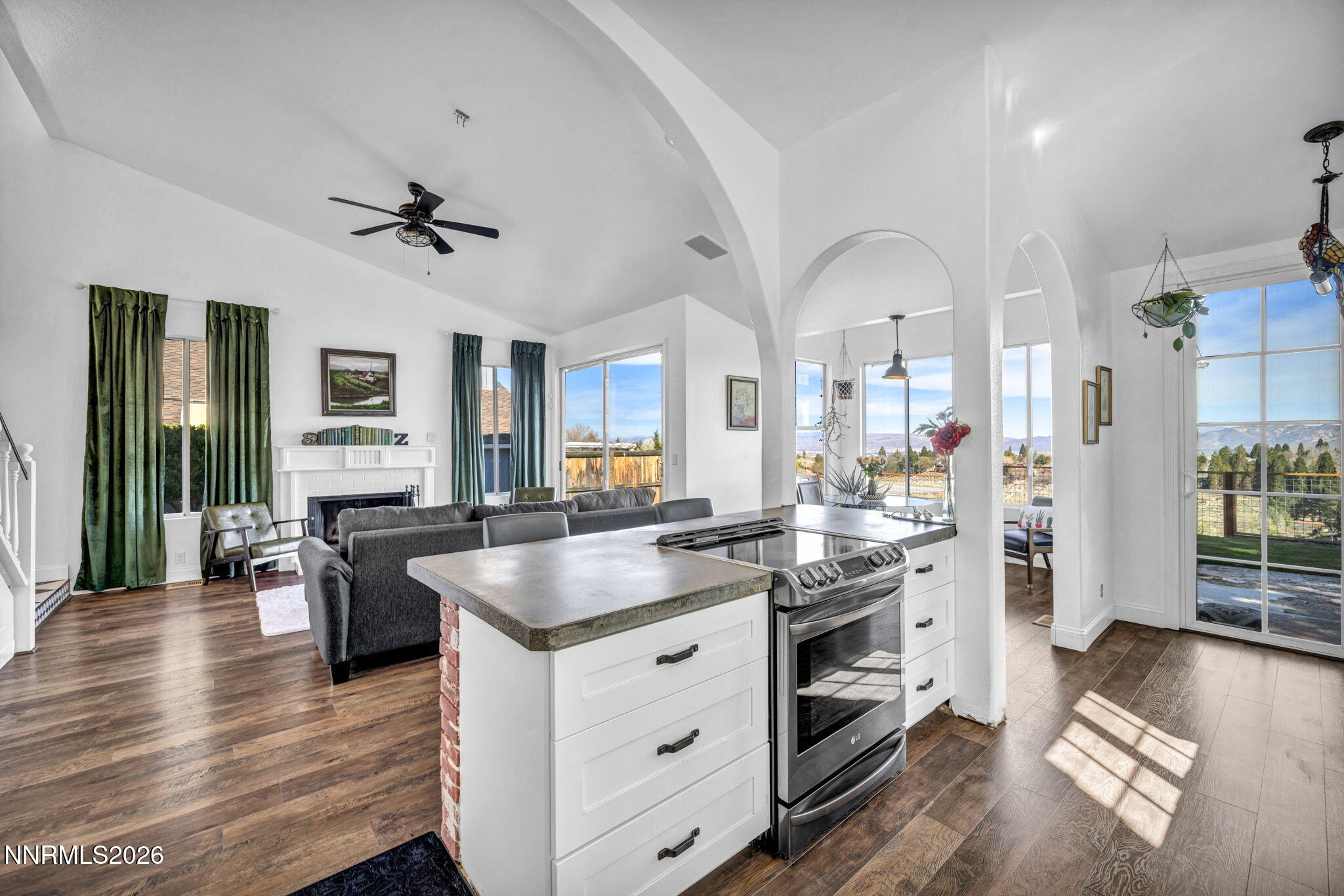 3332 Skyline View Drive Reno, NV 89509 - Photo 18 of 48 a kitchen with stainless steel appliances granite countertop a stove and a sink