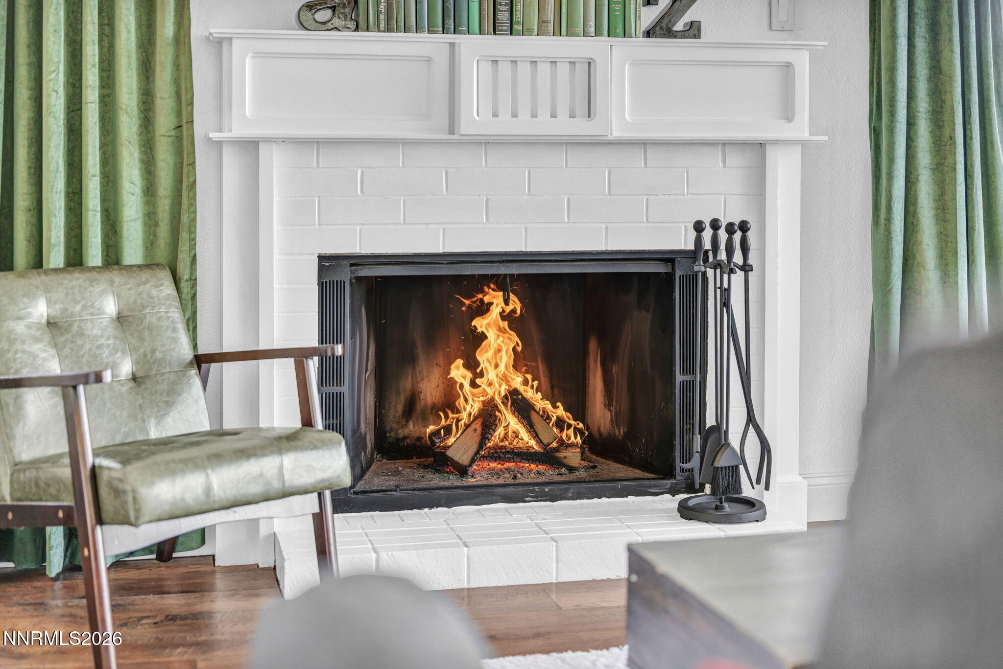 3332 Skyline View Drive Reno, NV 89509 - Photo 9 of 48 a living room with a fireplace furniture and a potted plant