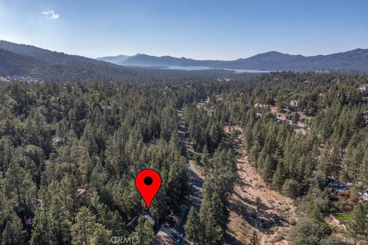 43785 Sand Canyon Road Big Bear Lake, CA 92315 - Photo 3 of 9 a view of a street with a mountain