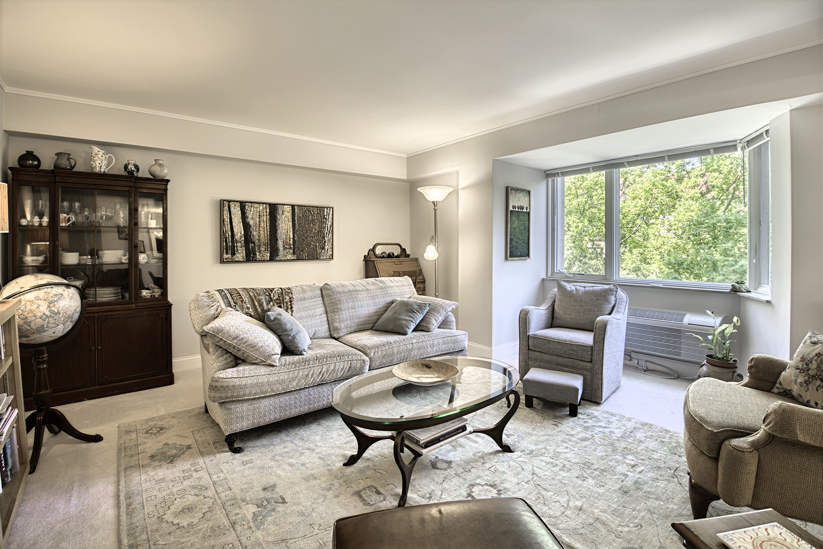 1020 Grove Street, Unit 301 Evanston, IL 60201 - Photo 4 of 23 a living room with furniture and a large window