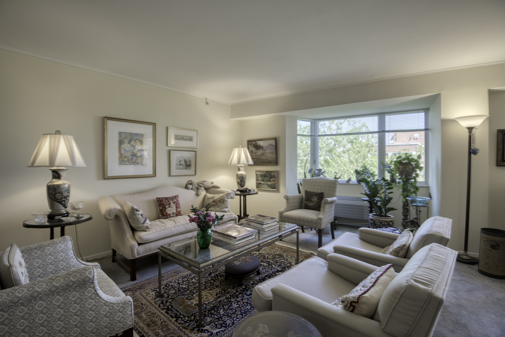 1020 Grove Street, Unit 301 Evanston, IL 60201 - Photo 8 of 23 a living room with furniture and a large window