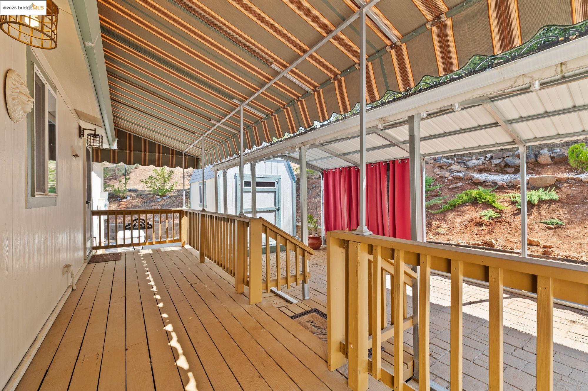 23732 Parrotts Ferry Road, Unit SPC 47 Columbia, CA 95310 - Photo 25 of 31 a view of balcony with wooden floor