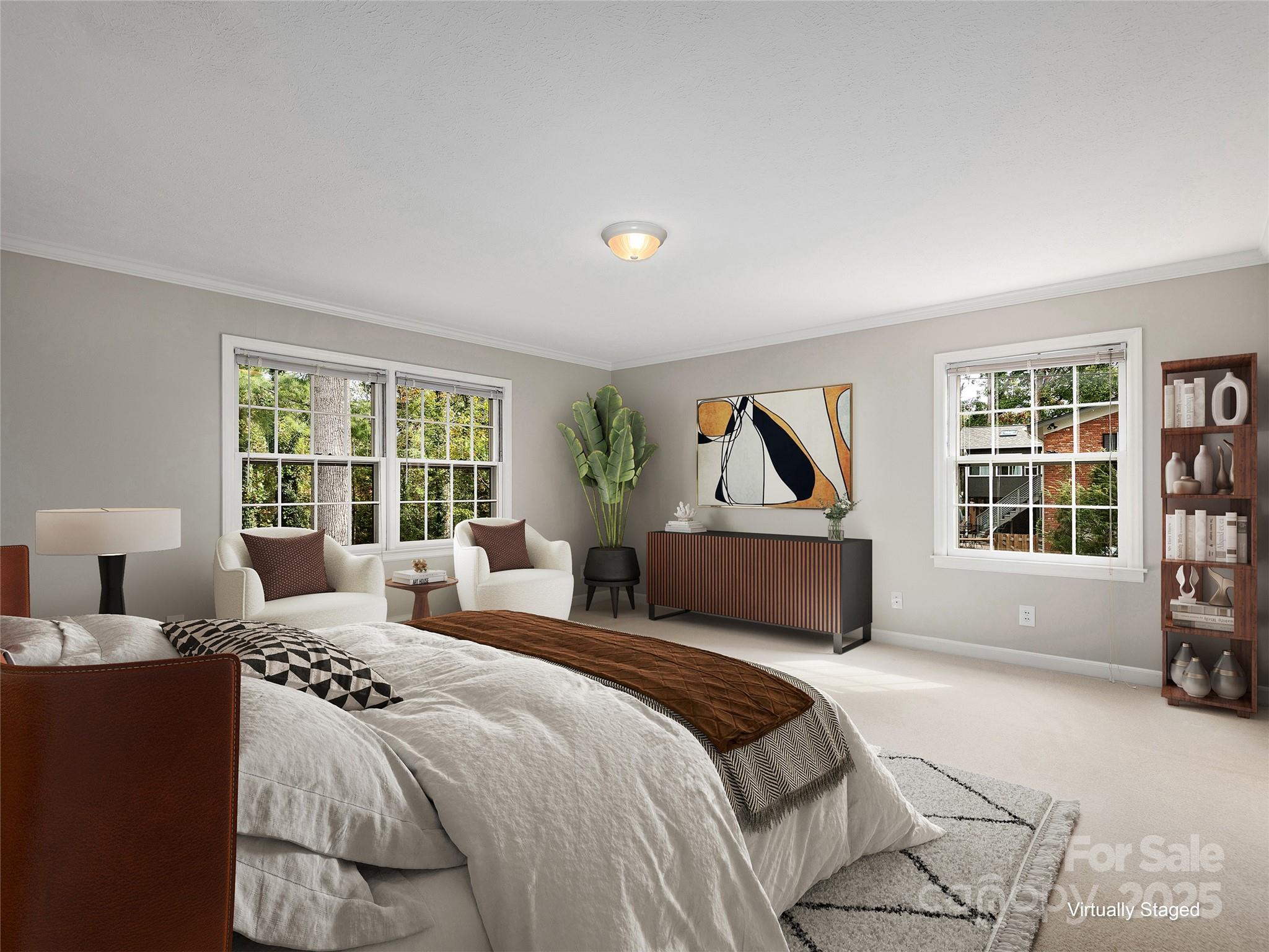 7 East Fox Chase Road Asheville, NC 28804 - Photo 15 of 30 a bedroom with a large bed and a window