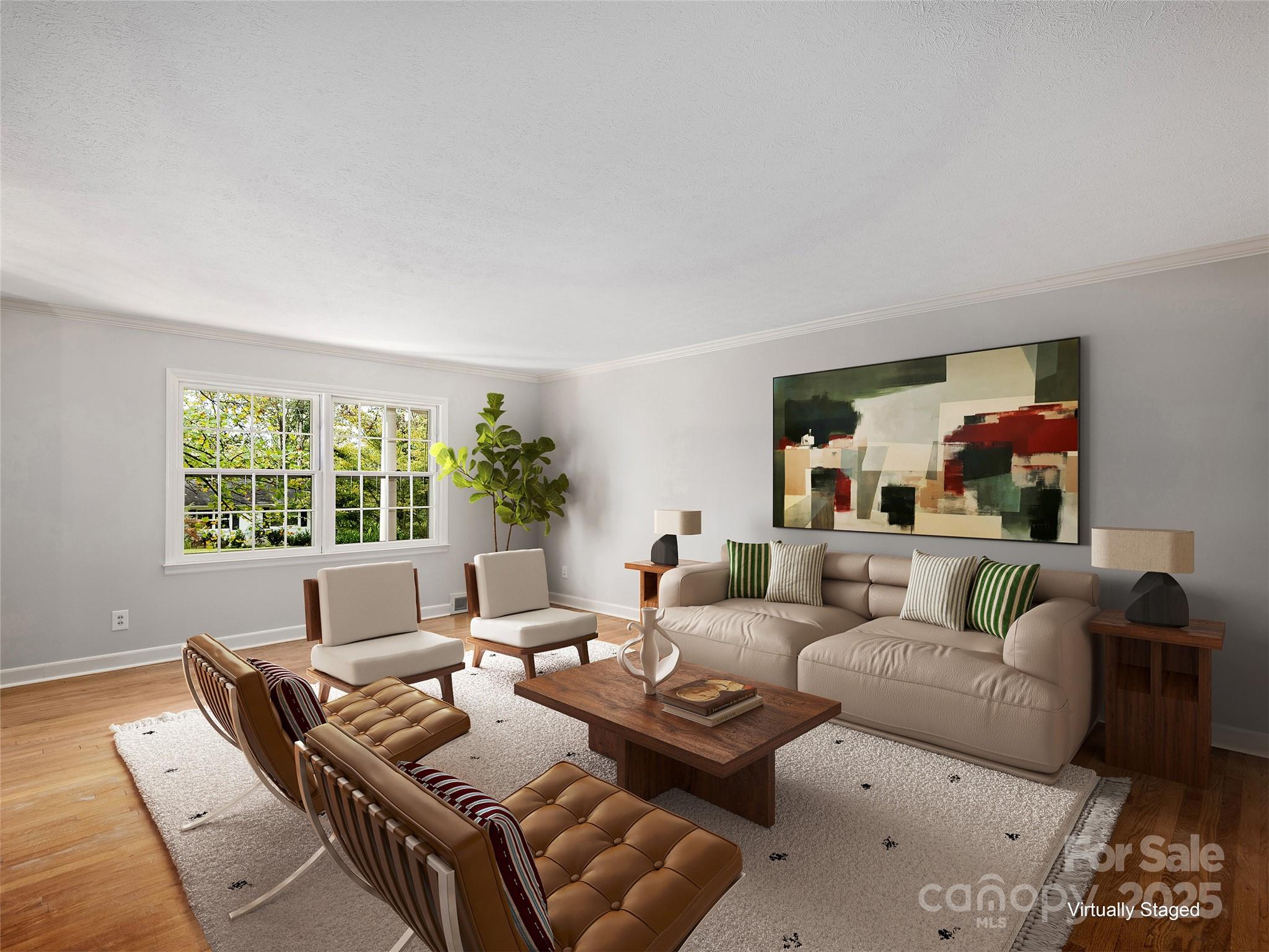 7 East Fox Chase Road Asheville, NC 28804 - Photo 6 of 30 a living room with furniture and a large window