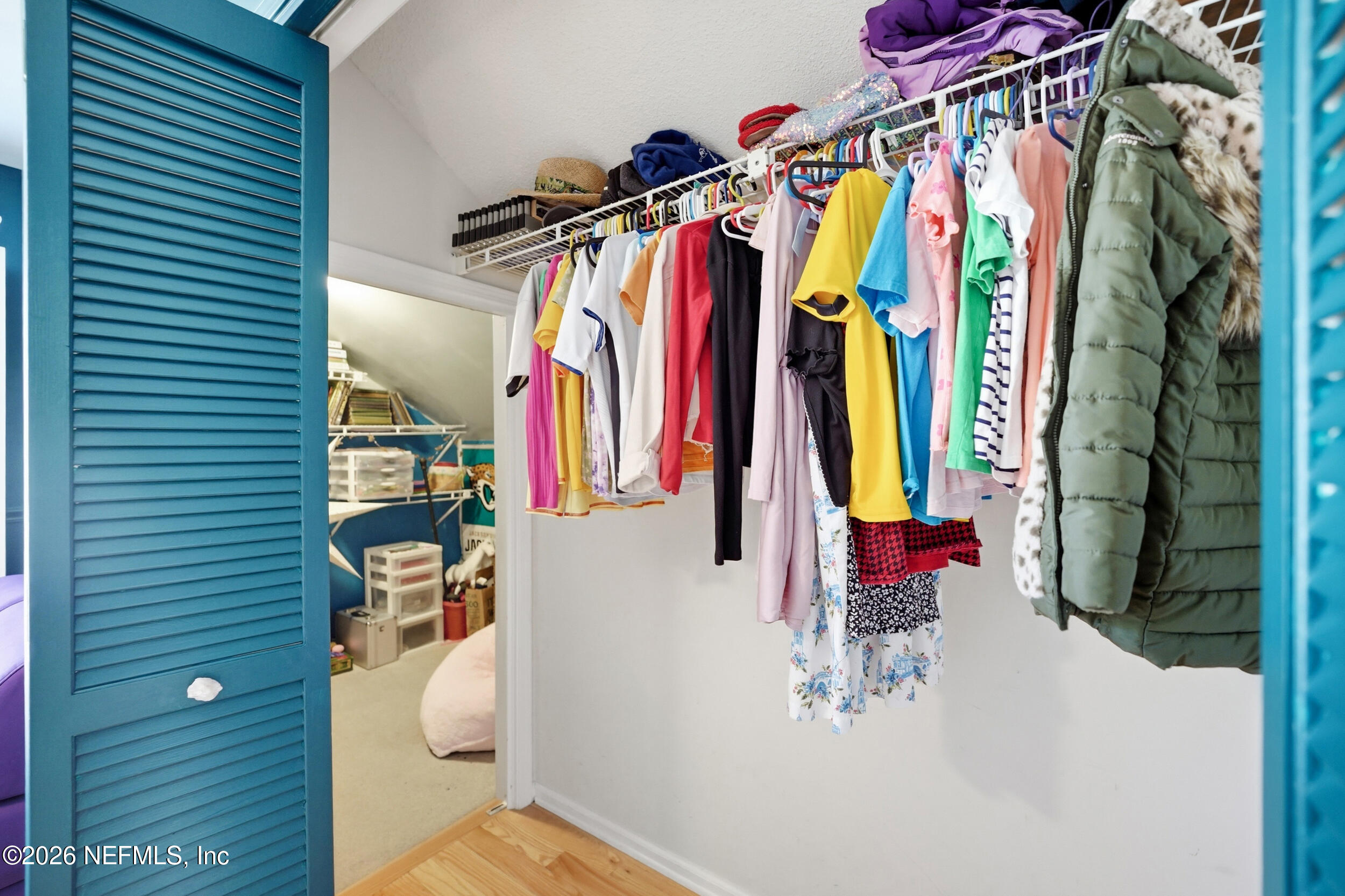 1890 Beachside Court Atlantic Beach, FL 32233 - Photo 24 of 40 Bedroom 3 Closet with hidden room