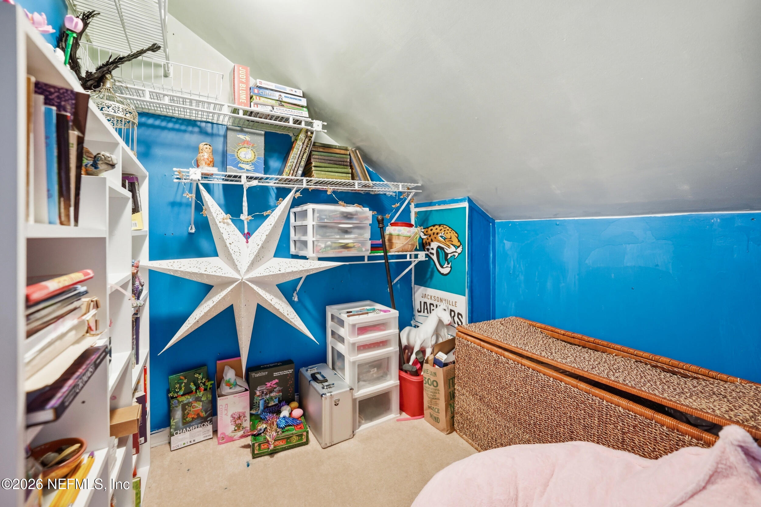 1890 Beachside Court Atlantic Beach, FL 32233 - Photo 25 of 40 Bedroom 3 Closet with Hidden Room