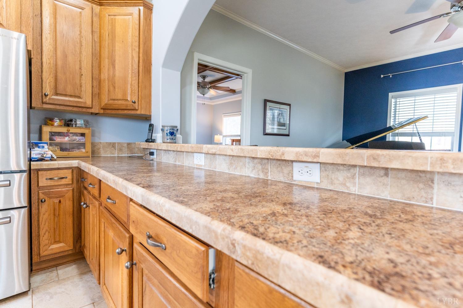 2659 Chilton Road Appomattox, VA 24522 - Photo 17 of 55 a view of a kitchen cabinets and a counter top space