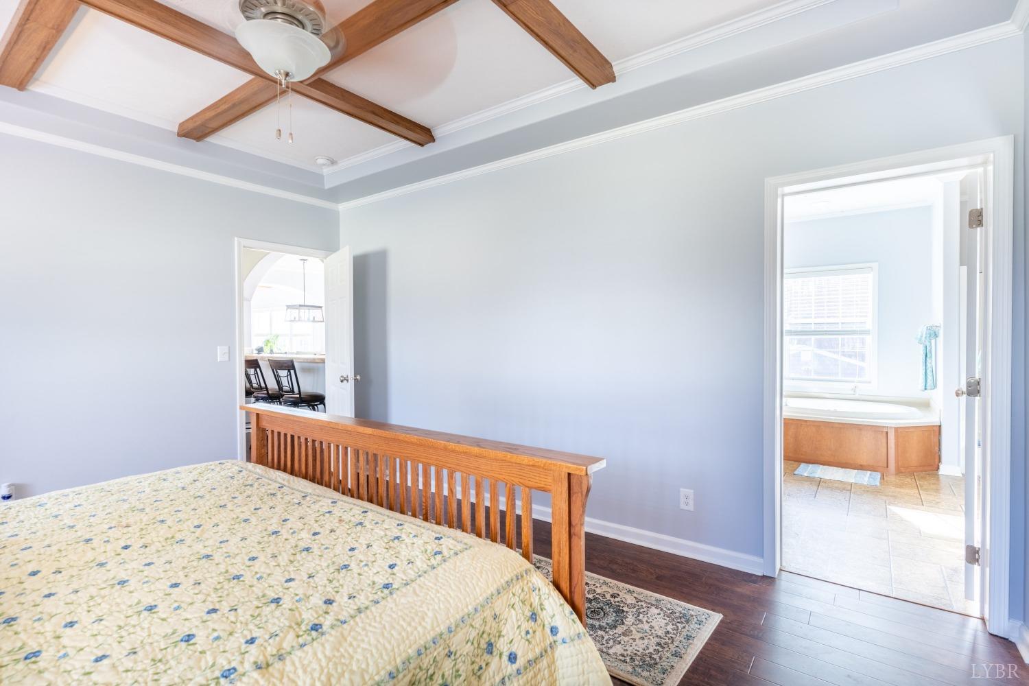2659 Chilton Road Appomattox, VA 24522 - Photo 31 of 55 a bedroom with a bed and a view of kitchen