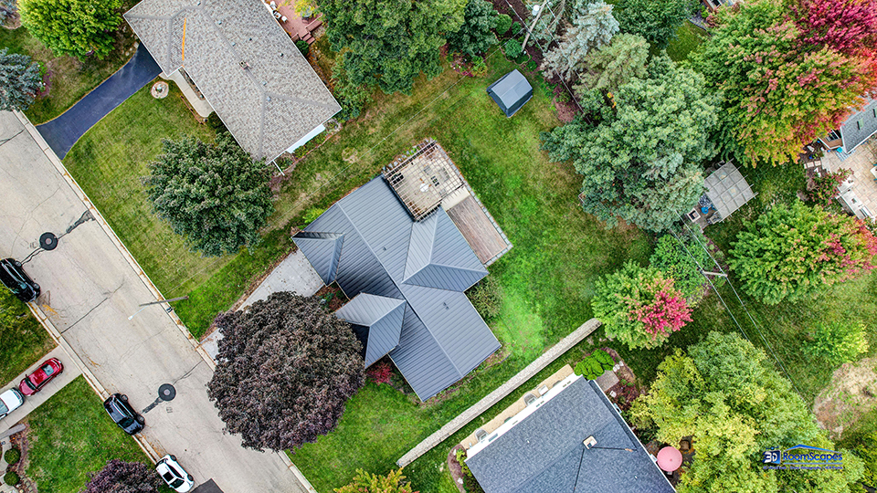 125 Hillcrest Drive Burlington, WI 53105 - Photo 46 of 52 an aerial view of house with backyard