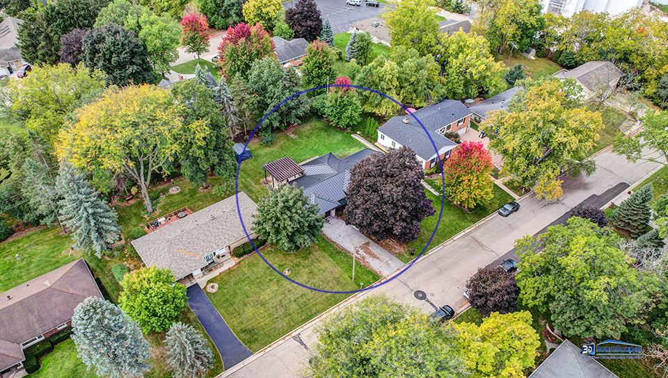 125 Hillcrest Drive Burlington, WI 53105 - Photo 48 of 52 an aerial view of a house