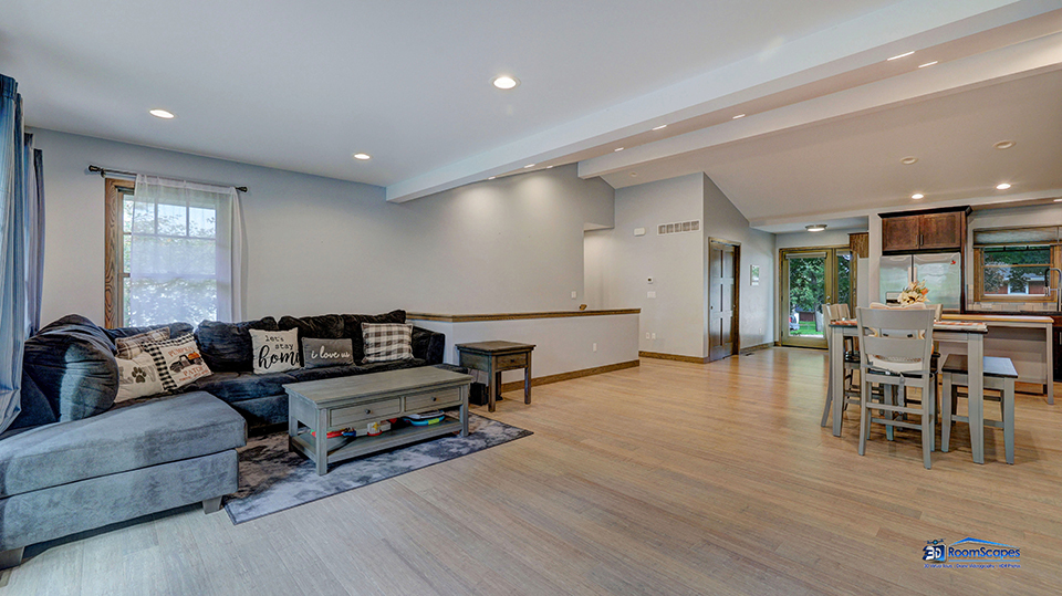 125 Hillcrest Drive Burlington, WI 53105 - Photo 7 of 52 a living room with furniture and a wooden floor