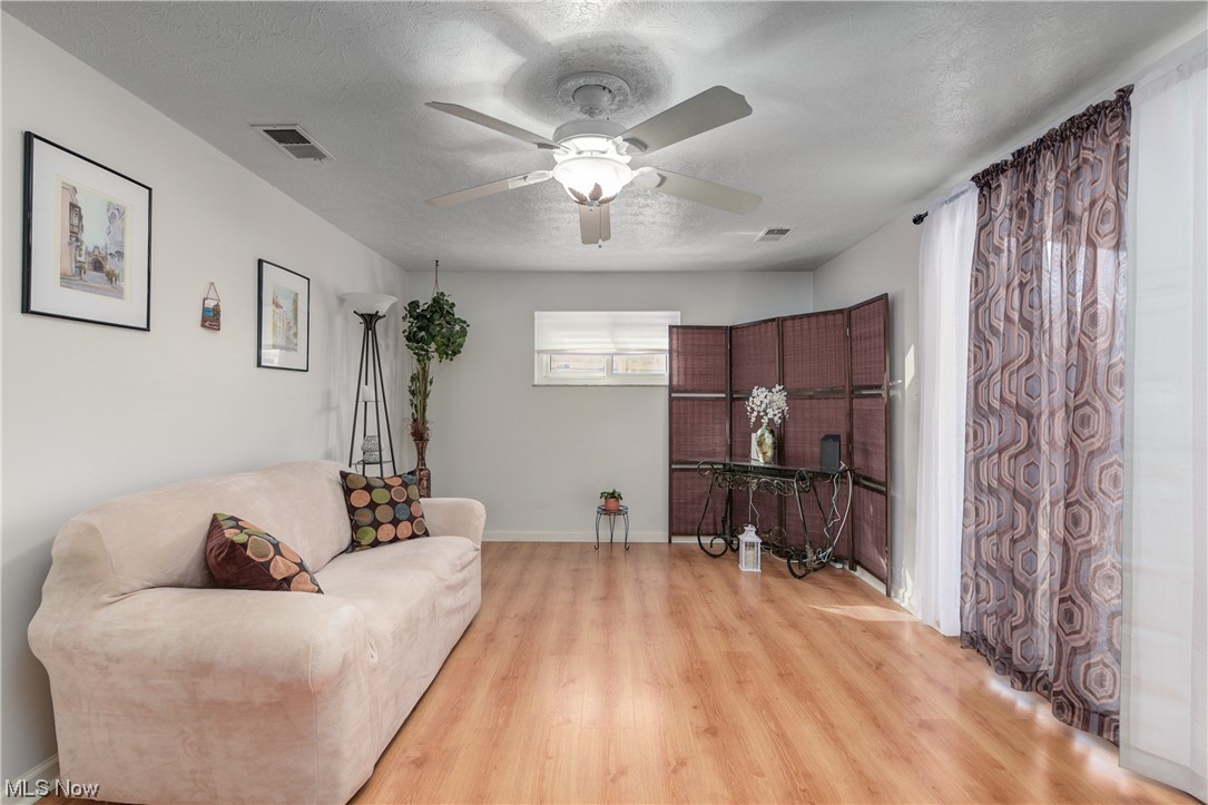 7094 Brandywine Road Parma Heights, OH 44130 - Photo 32 of 49 Sitting room featuring light hardwood / wood-style flooring and ceiling fan