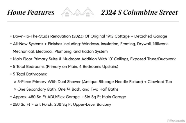 $2,250,000 | 2324 South Columbine Street, Denver, CO 80210