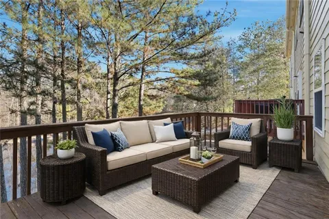 a view of a couches in the roof deck
