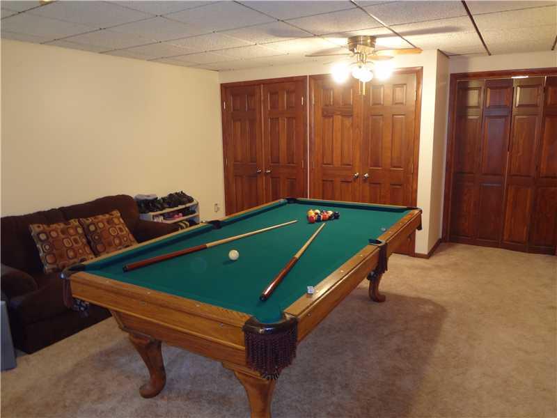261 Darr Road Belle Vernon, PA 15012 - Photo 17 of 25 Den/Family/Great Room. This Game Room is sure to please the avid Pool Player with lots of room here to even add a Bar and some seating. Would make a great 5th Bedroom if you need additional flexible living space or 2nd Master Bedroom in the "in-Law" living space.