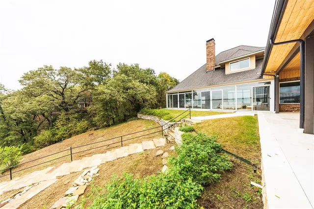 a view of outdoor space with seating