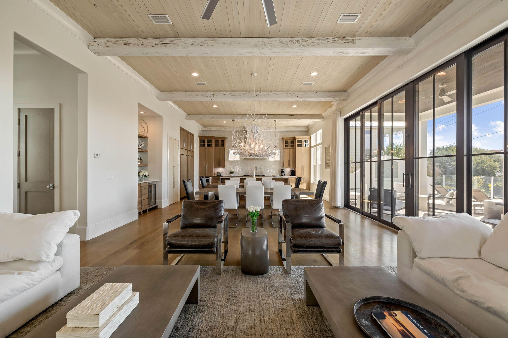 3537 East County Highway 30A Santa Rosa Beach, FL 32459 - Photo 24 of 56 a living room with furniture and floor to ceiling window